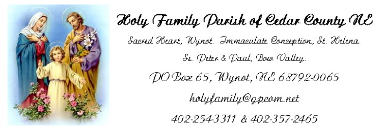 Holy Family Church of Cedar County logo